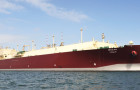 A Q-Max vessel such as this, pictured, will be converted to run on LNG in the near future, reducing emissions and costs for Qatar.