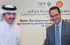 Mansour bin Ibrahim Al Mahmoud, chief executive officer of Qatar Development Bank and Wael Sawan, managing director and chairman of Qatar Shell Companies signed into effect a partnership to promote SMEs in Qatar in February.